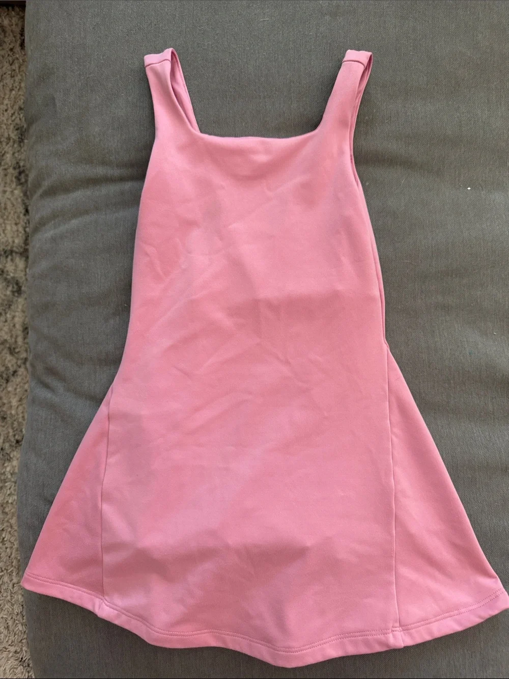Old Navy Rose Pink Square-Neck A-Line Dress